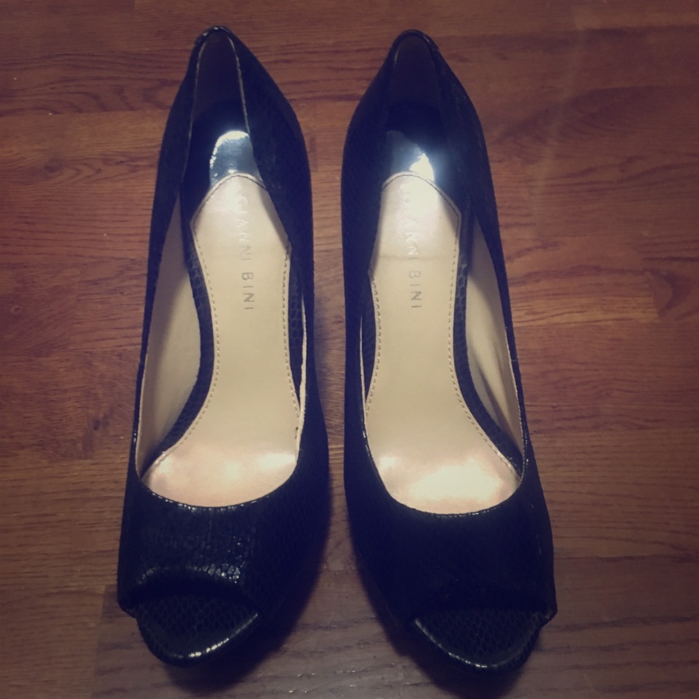 Gianni Bini Bling Open Toe Platform Heels